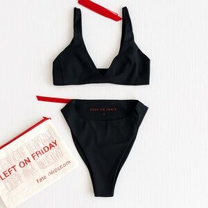 Left On Friday Bikini Set – The Top & Hi Hi Bottom in Black, Size M